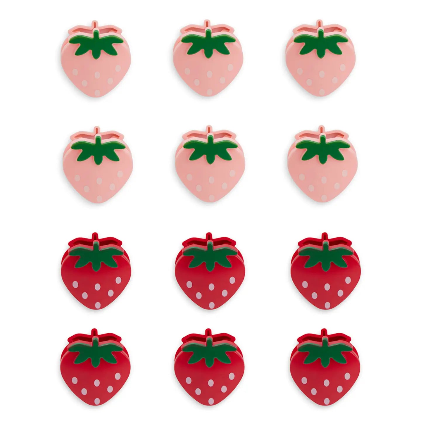 12pc Strawberry Kitchen Clips