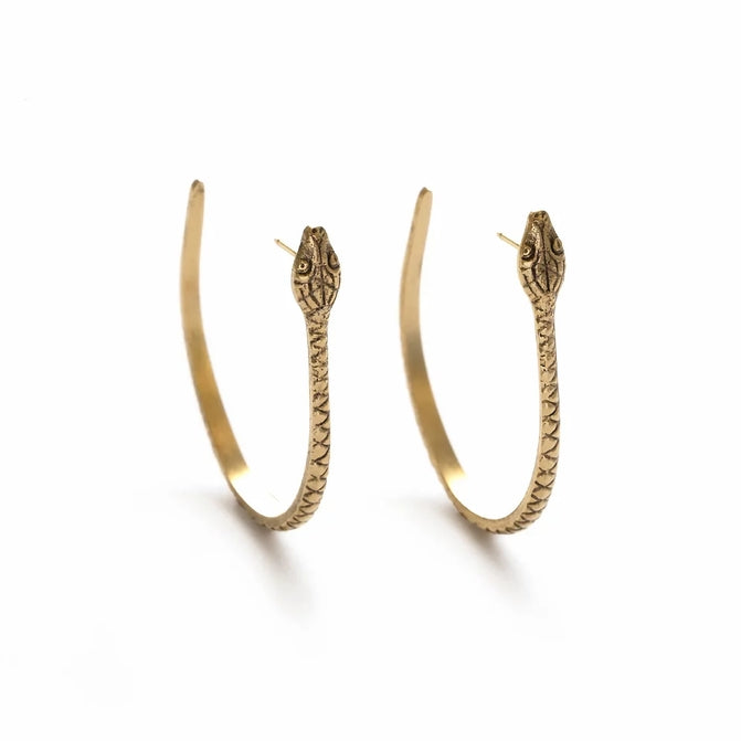 Ophidian Hoops- Gold