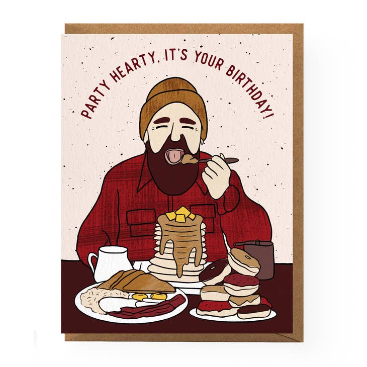 Lumberjack Birthday Card