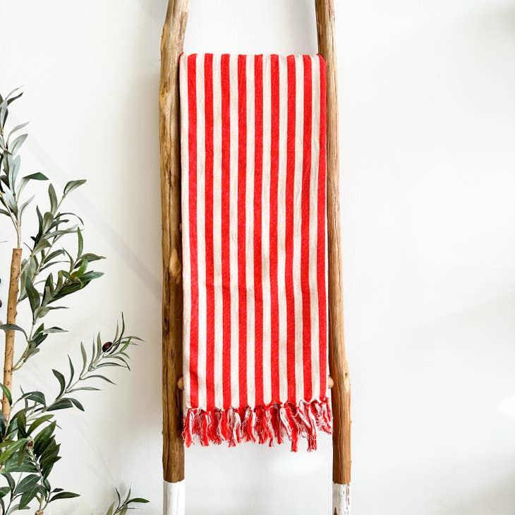 Red Turkish Body Towel Naomi