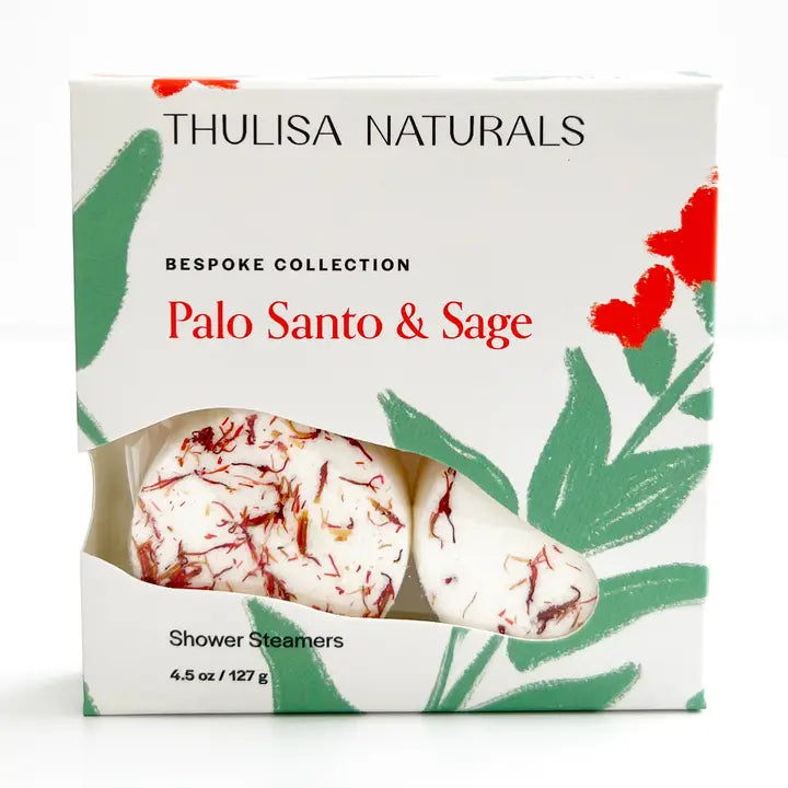 Shower Steamer | 4 Pack Gift Set Palo Santo & Sage