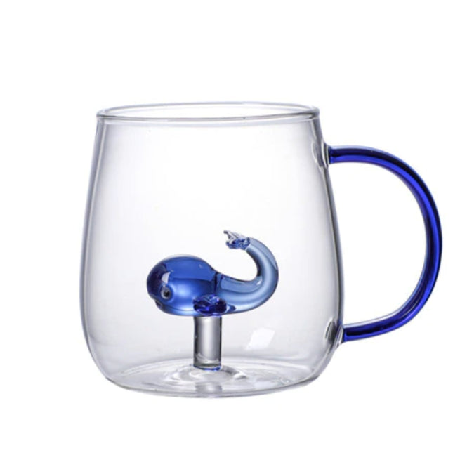 Animal Shape Glass Cup Whale