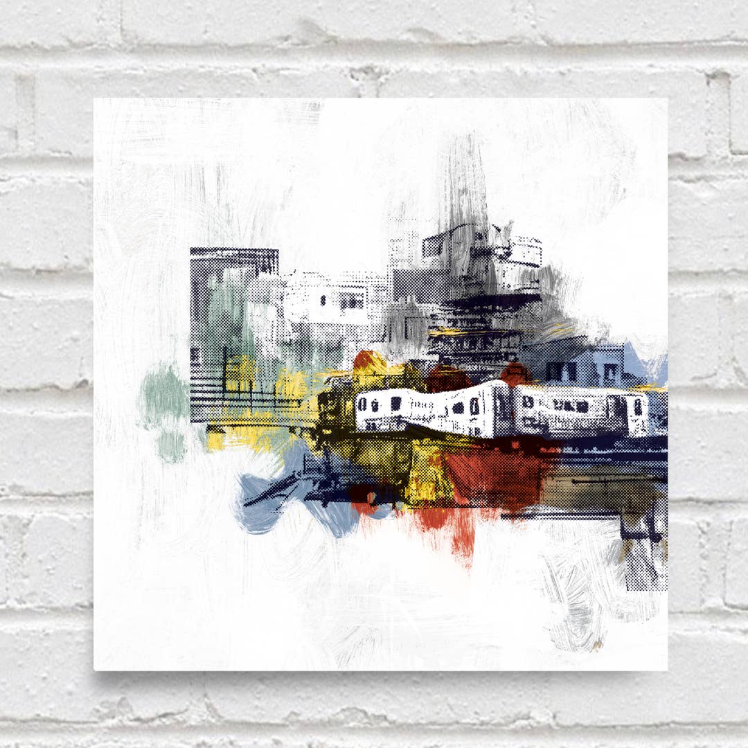 Chicago El Train Print