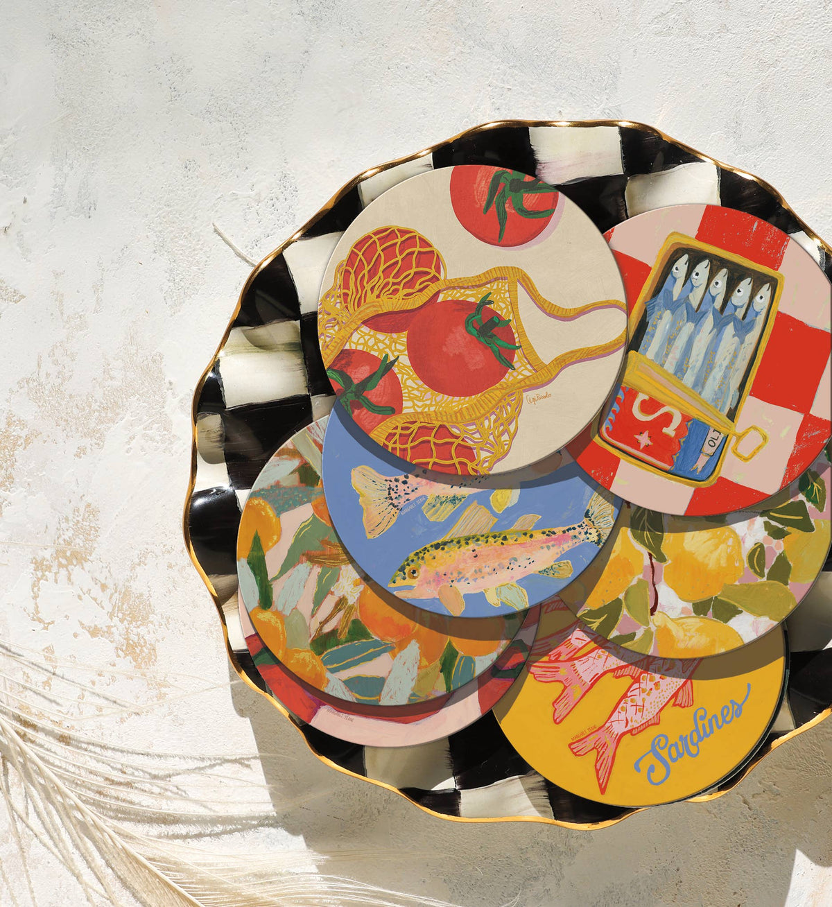 Market Tomatoes Seedlings Coaster