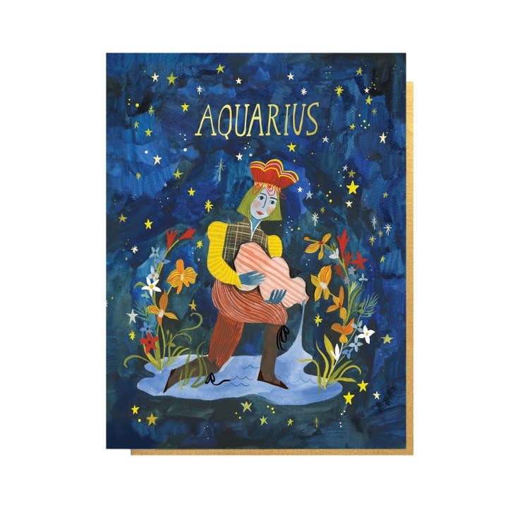 AQUARIUS GREETING CARD