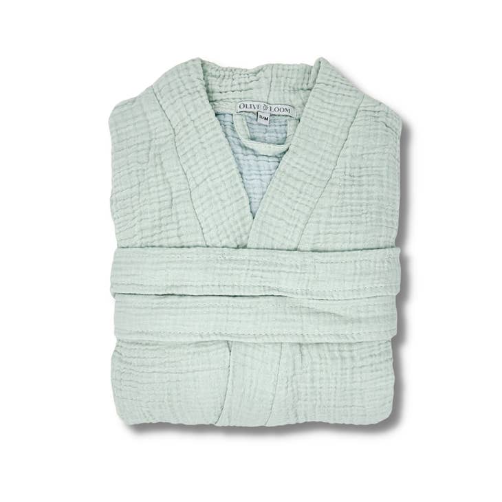 Olive & Loom Spa Robe- Sage