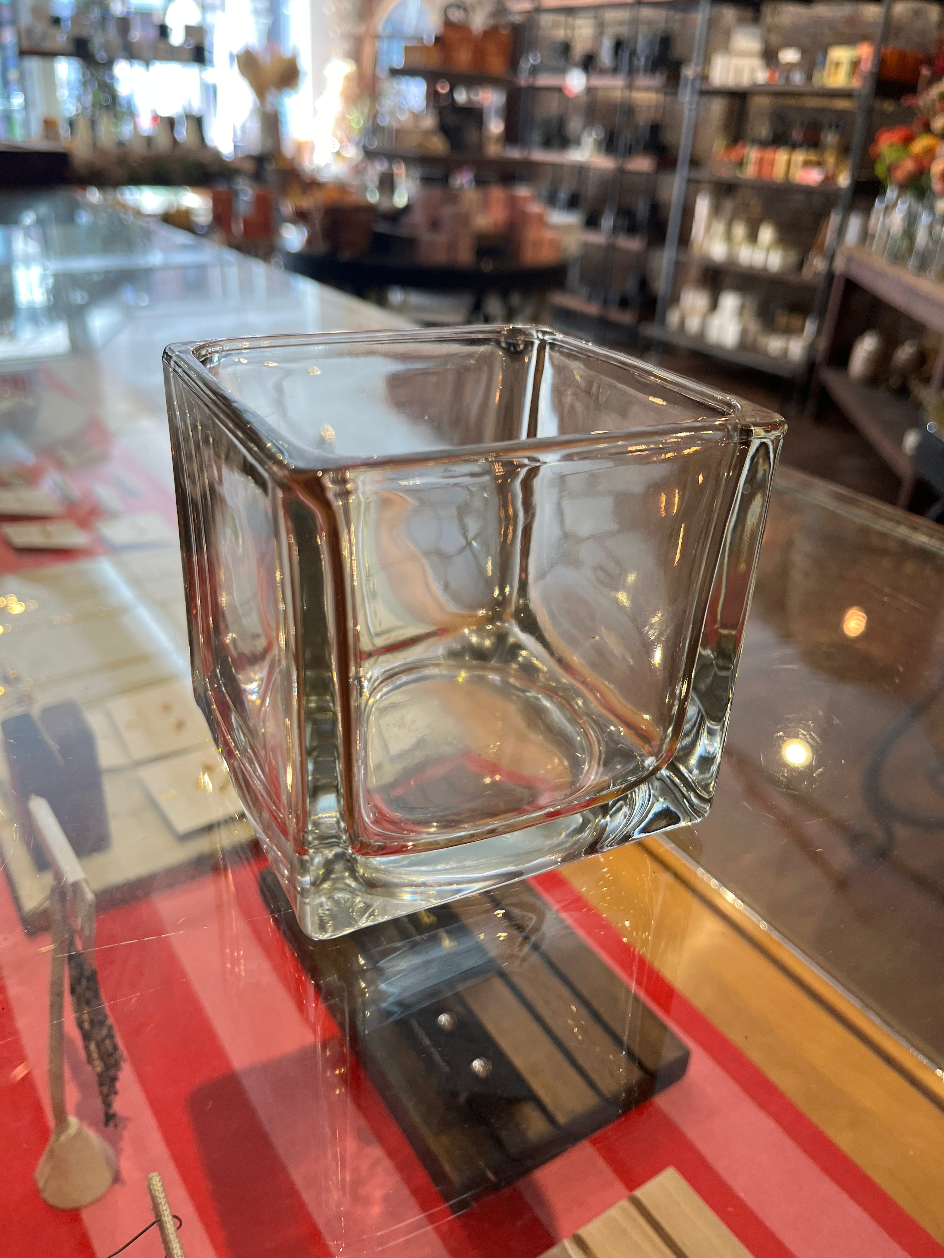 Bill Doran 4x4" Square Glass Vase
