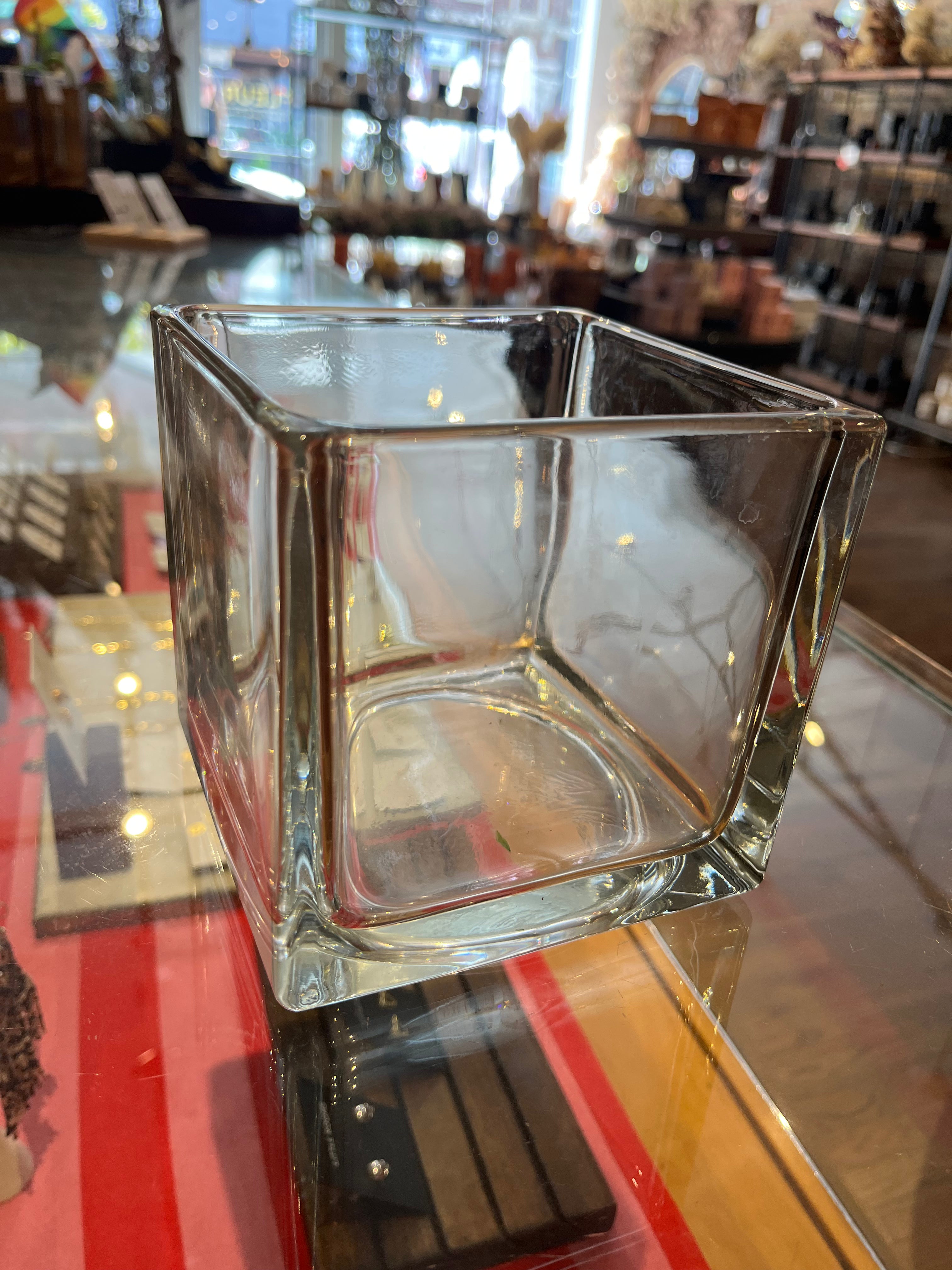 5x5" Square Glass Vase