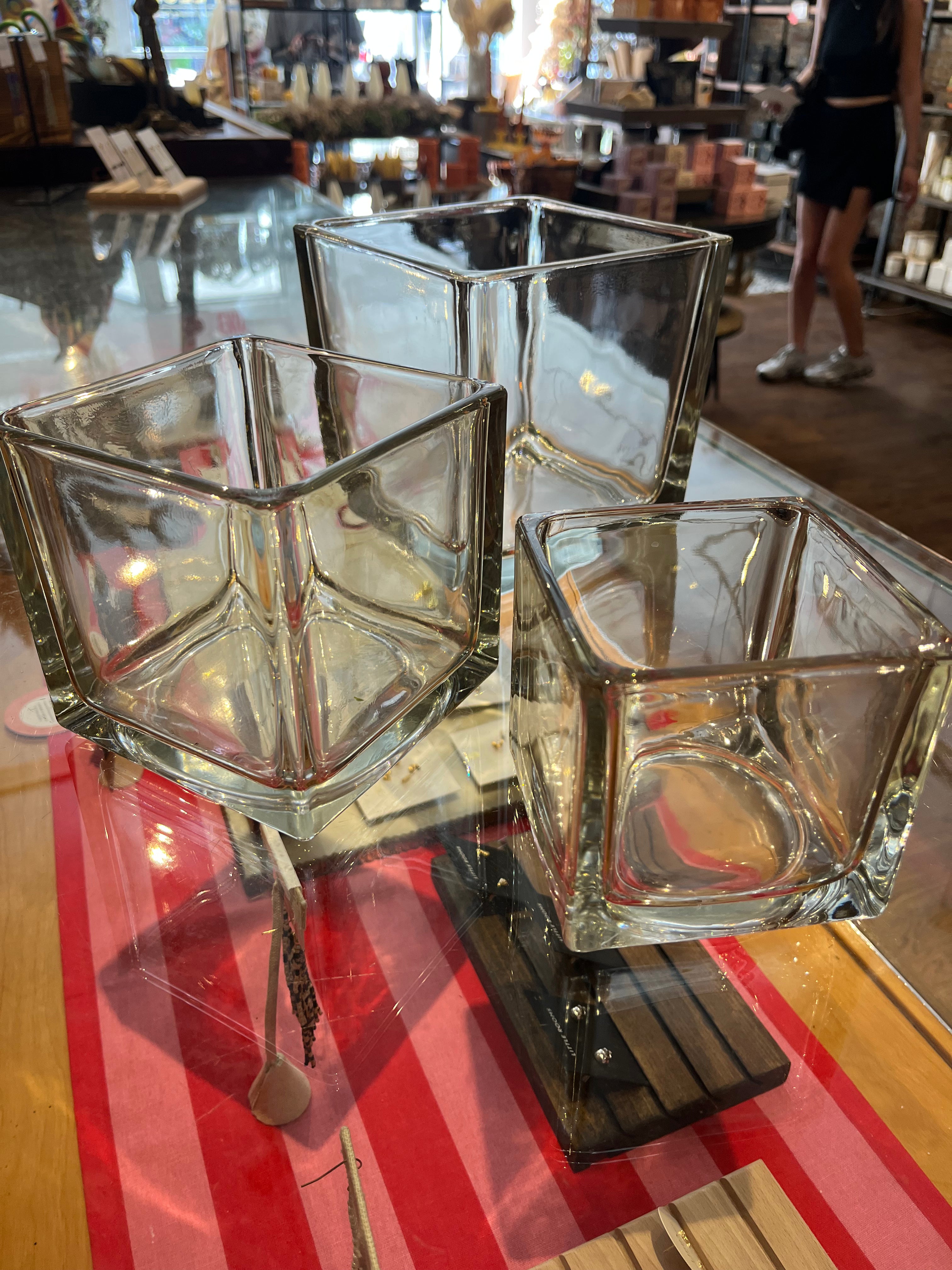 5x5" Square Glass Vase