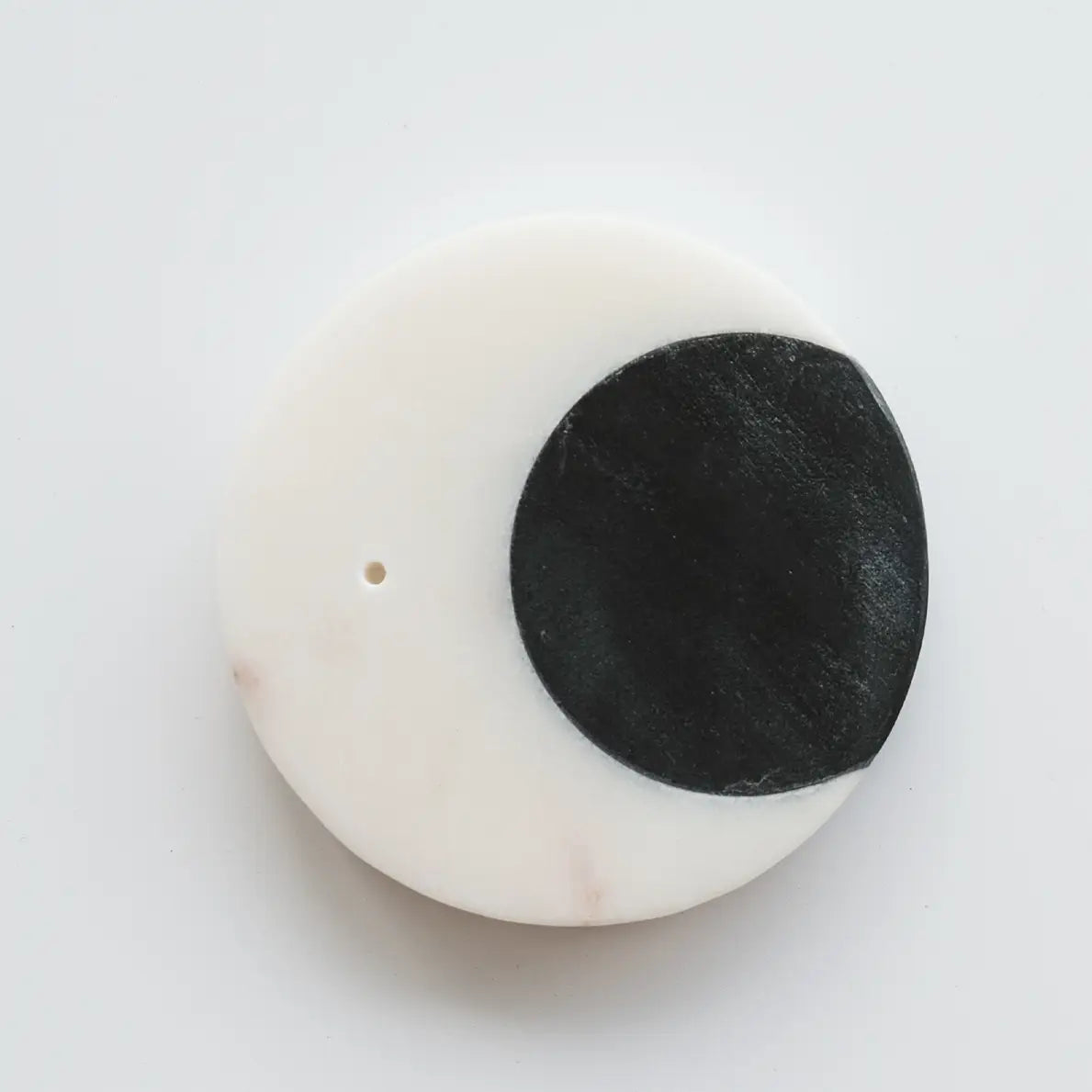 Crescent Moon Marble Incense Holder