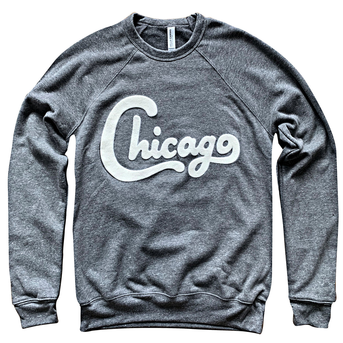 CHICAGO FELT APPLIQUE CREWNECK