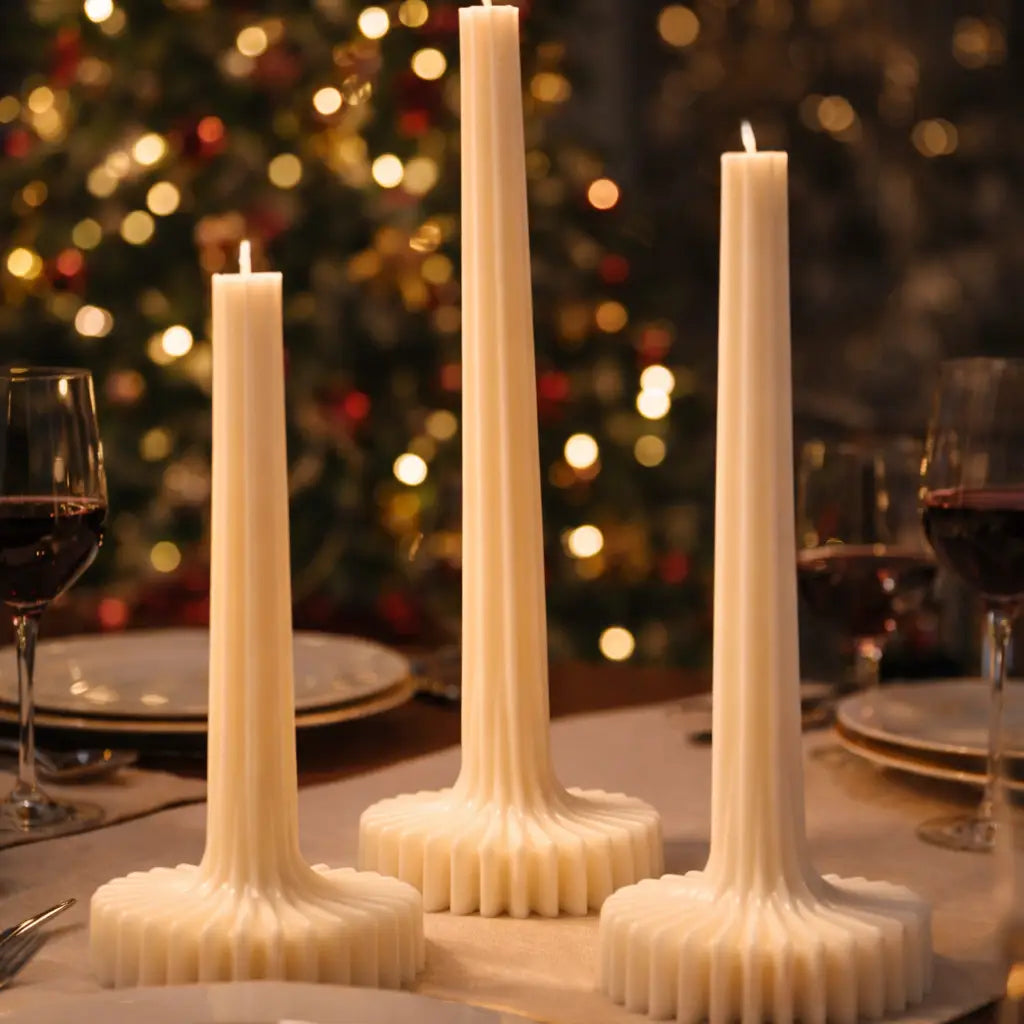 Fluted Vase Pillar Candle