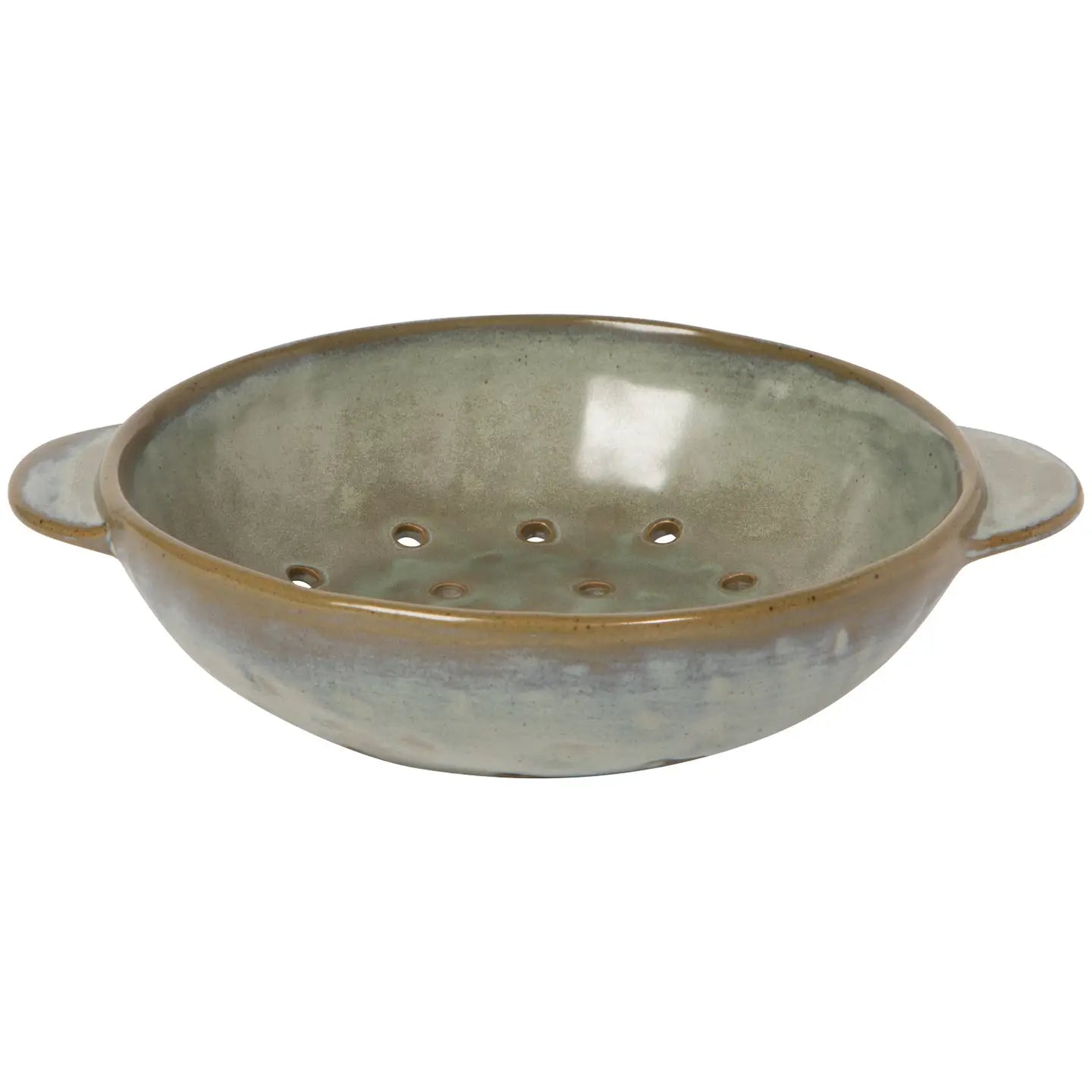Gray Stoneware Fruit Bowl 7 Inch