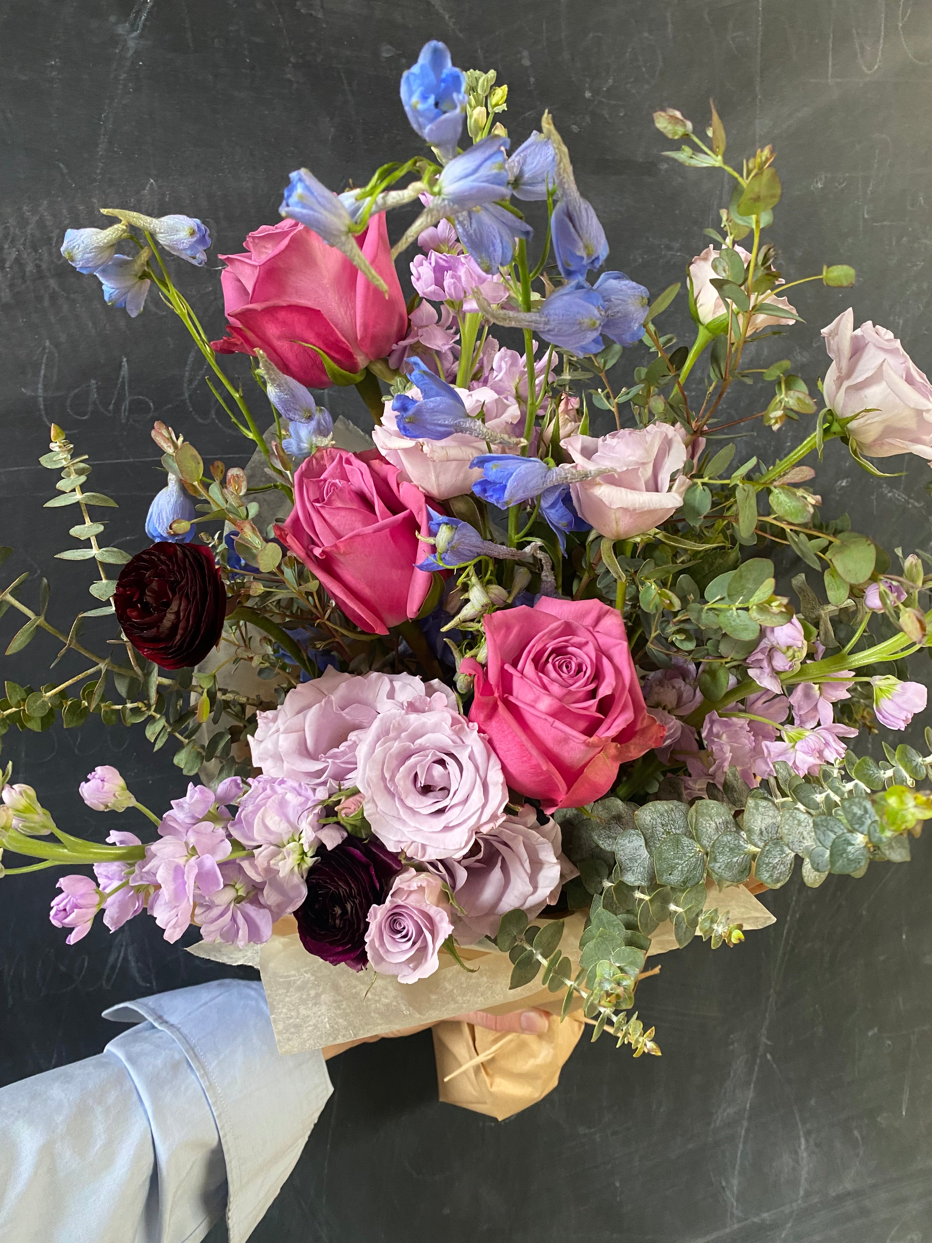 Mother's Day - Plum Hand-Tie Arrangement