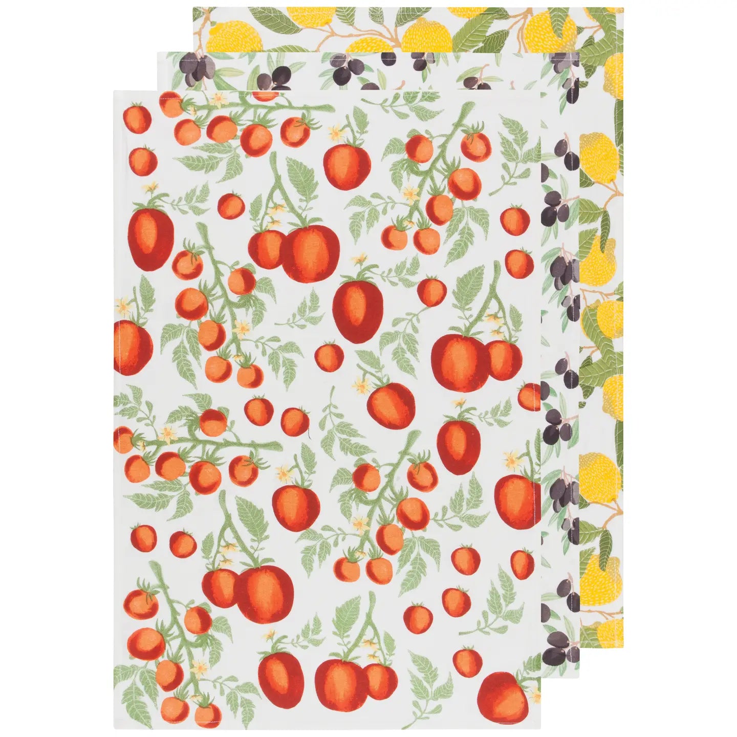 Mediterranean Bakers Floursack Dishtowels Set of 3
