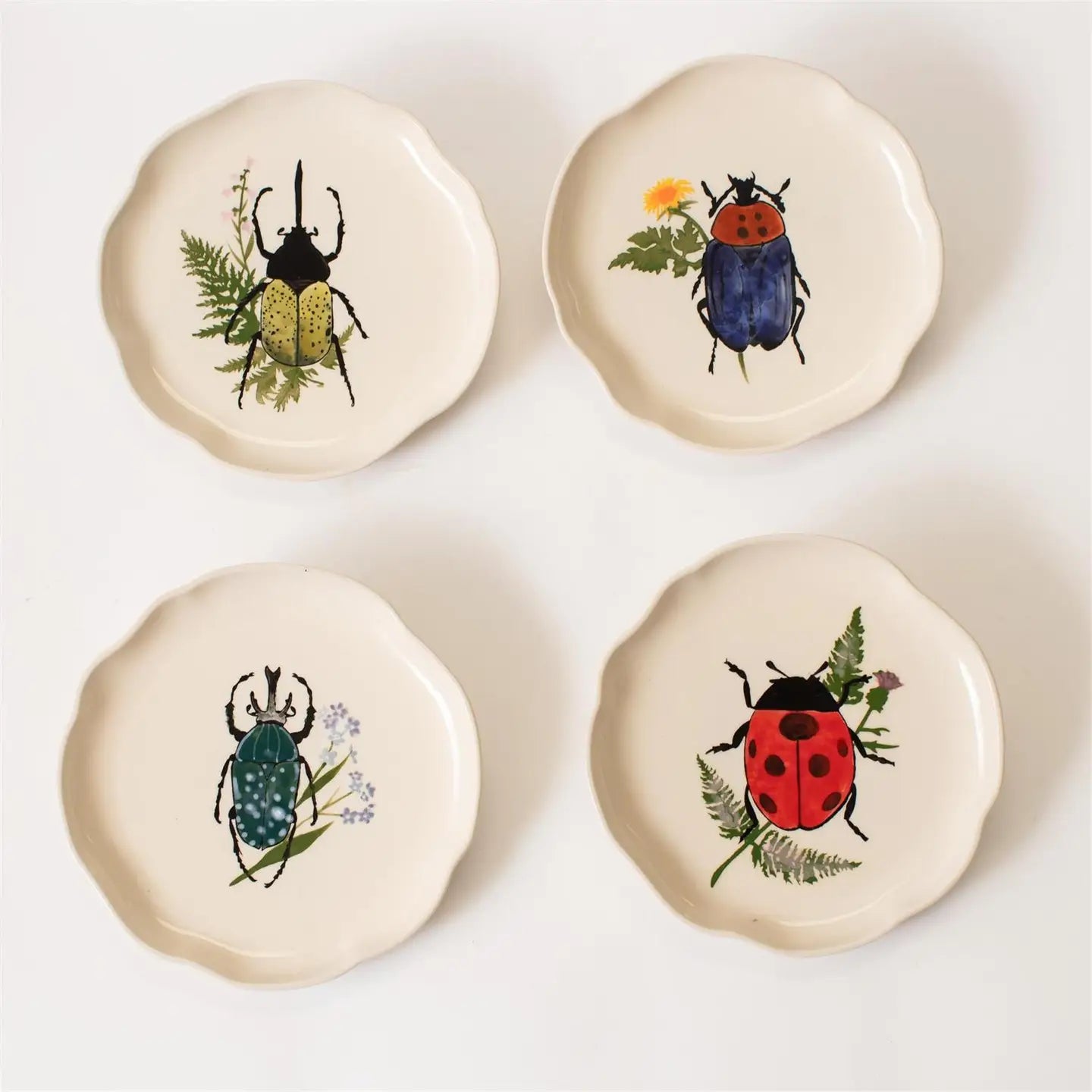 Botanical Beetles Plate