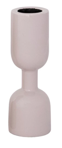 Enameled Aluminum Taper Holder White