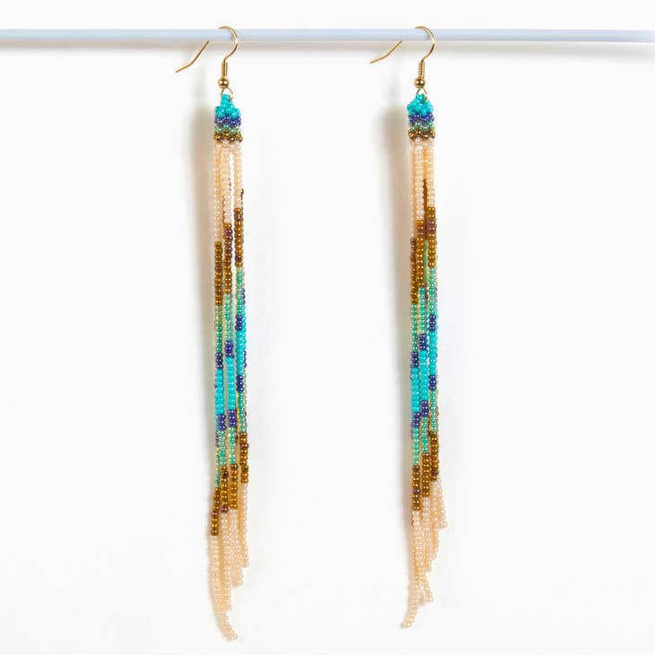 Fresh Multi Beaded Fringe Duster Earrings