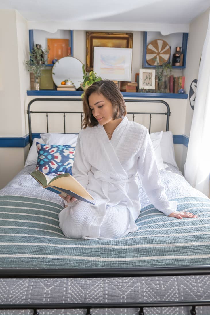 Olive & Loom Spa Robe- Sage
