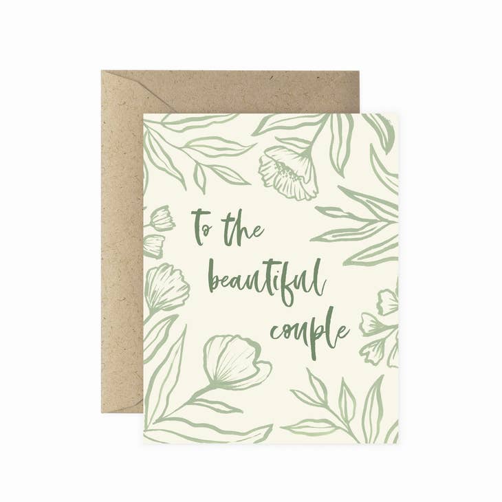 To The Beautiful Couple/Wedding Card