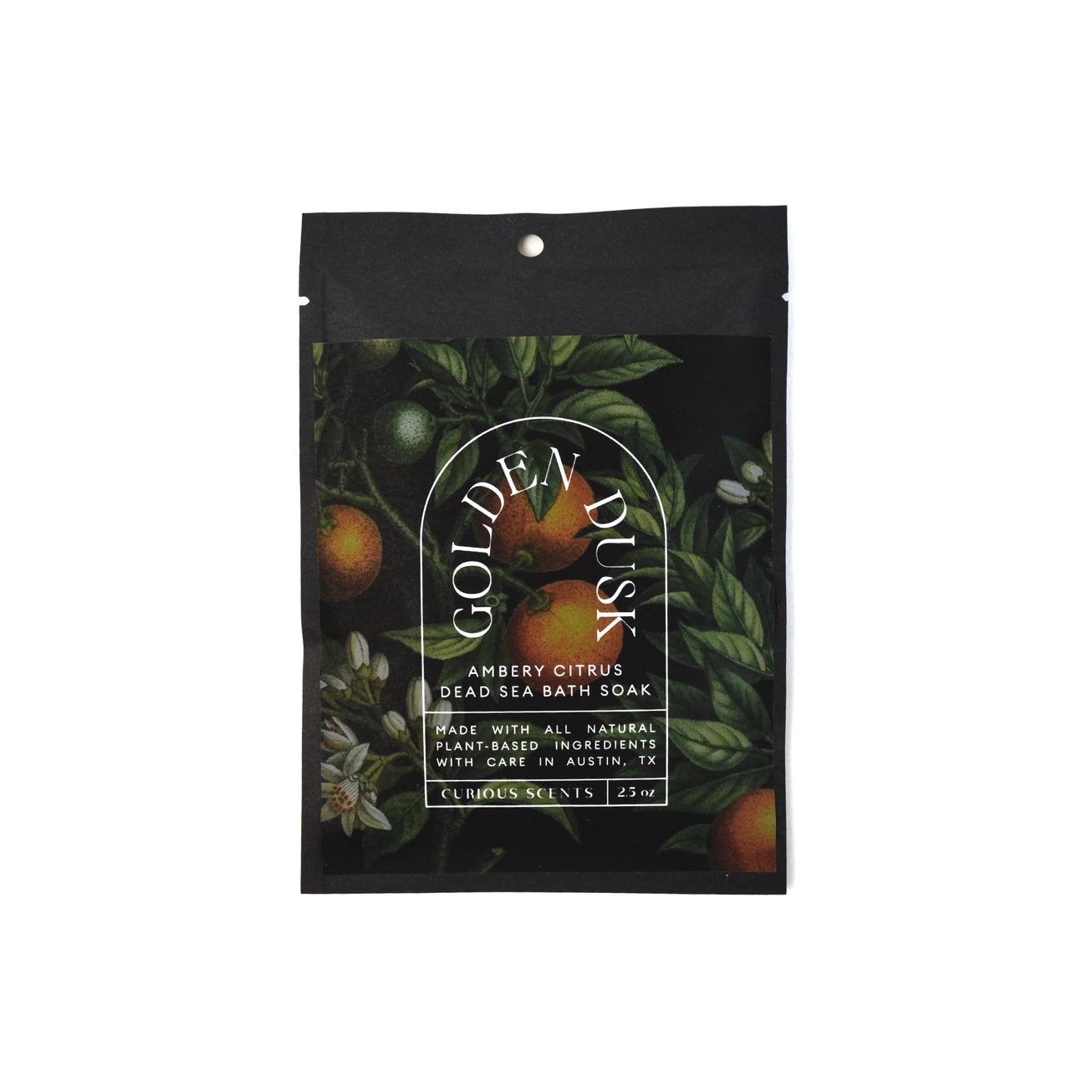 Botanical Sea Salt Bath Soak Pouch Ambery Citrus