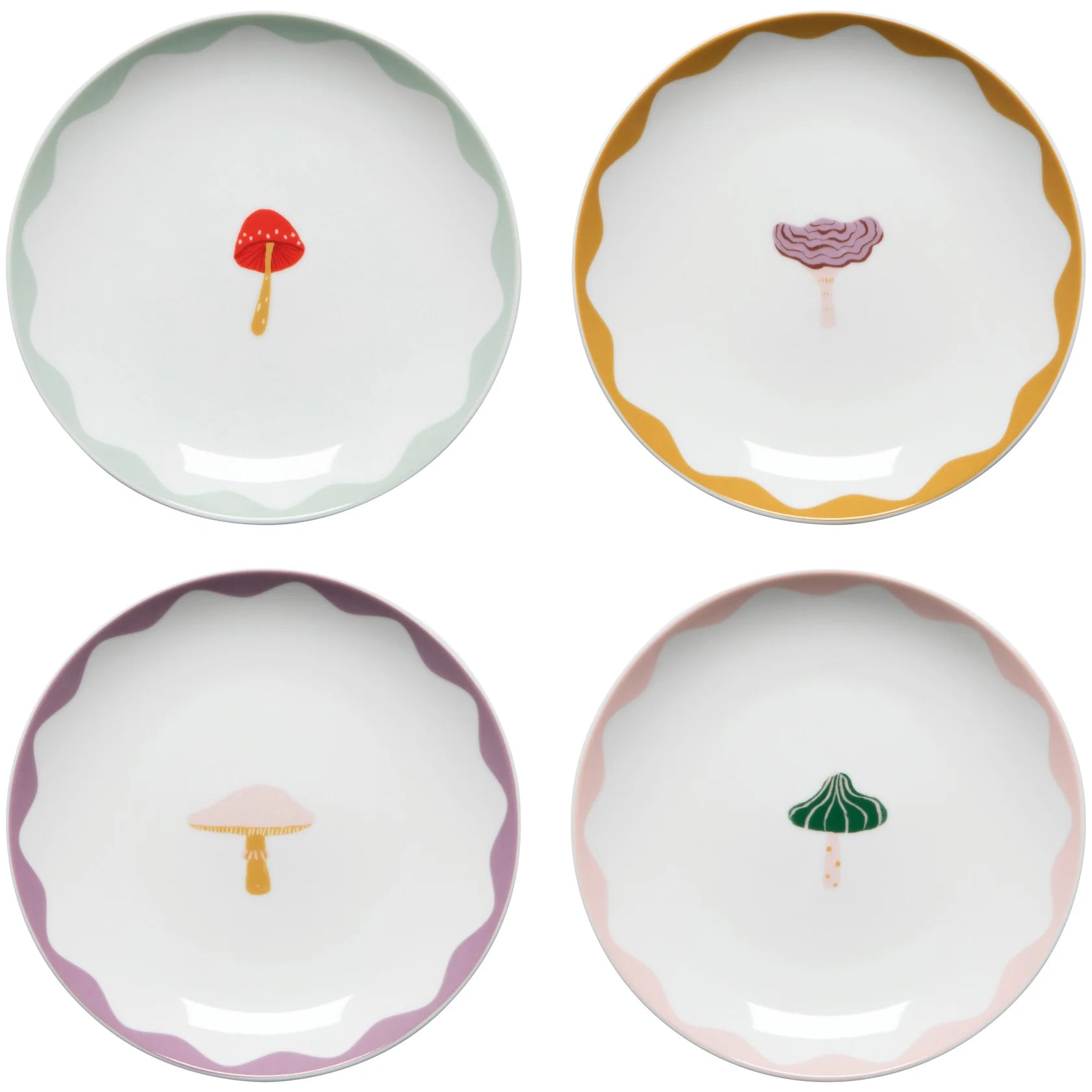 Appetizer Plates Mushroom Gems