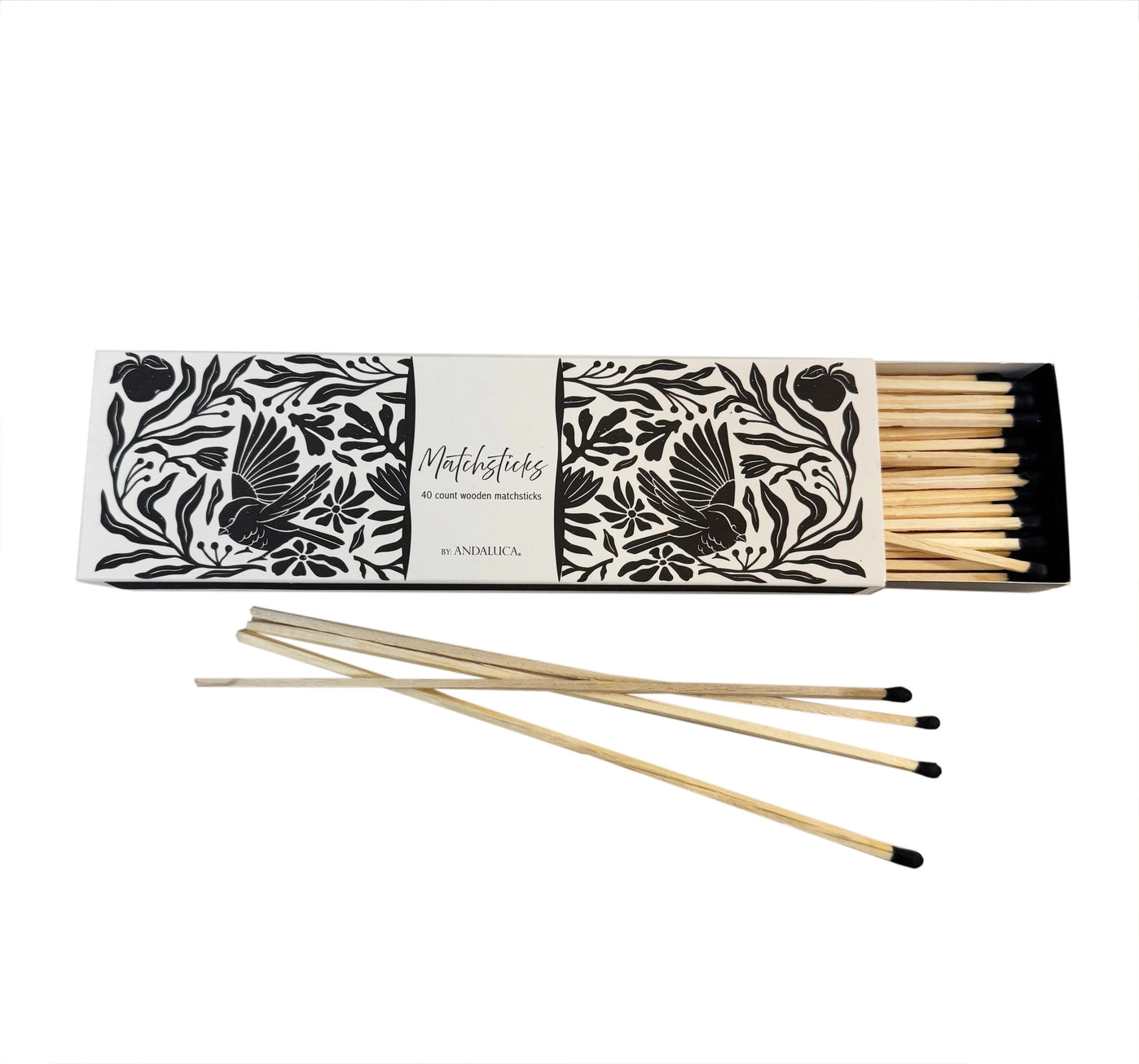 Decorative Box of Matches Black
