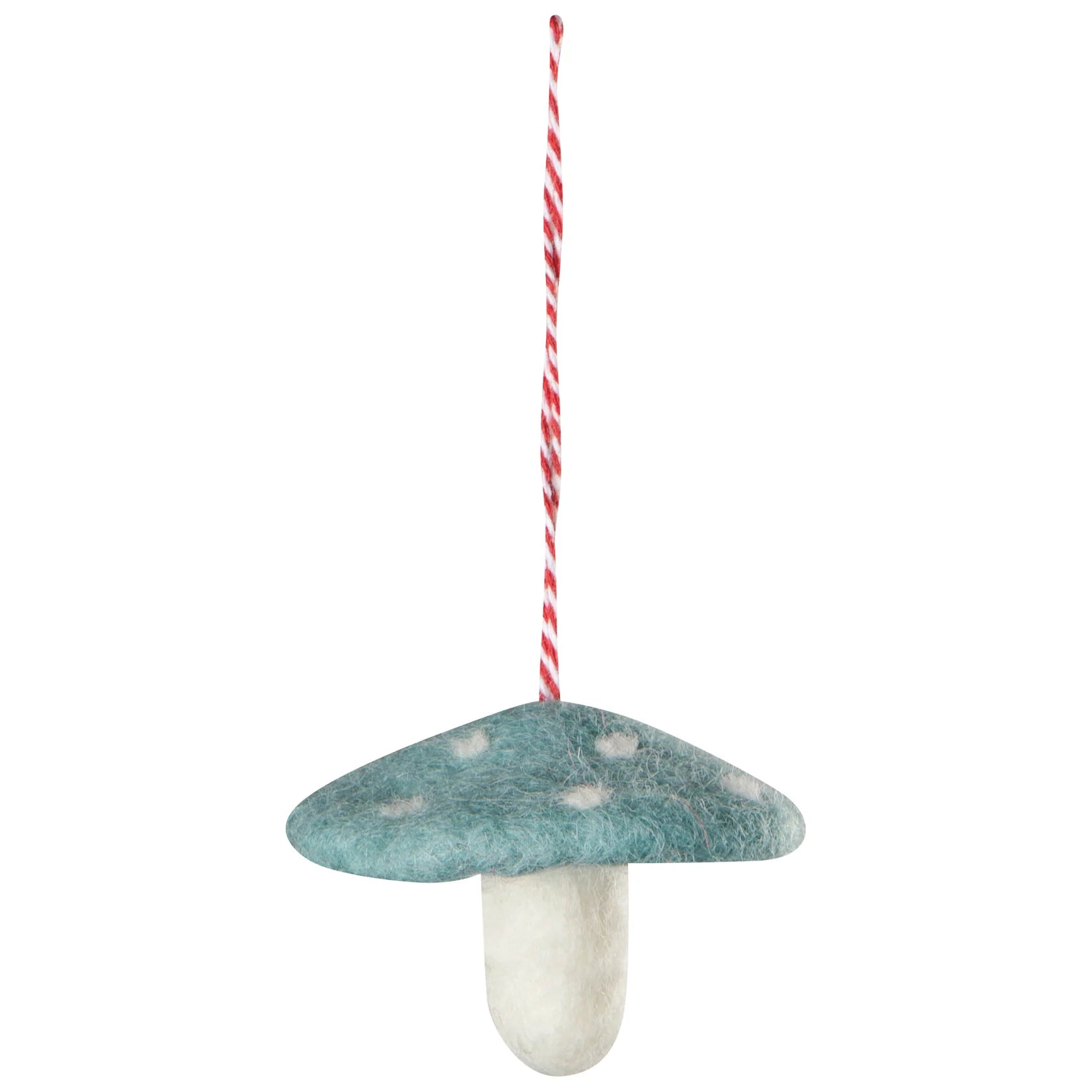 Ornament Felt Mushroom Gems Light Blue