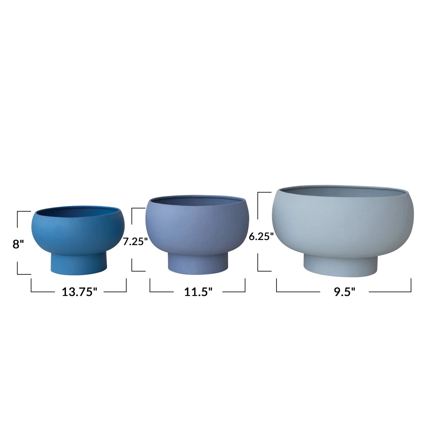 Metal Footed Planter