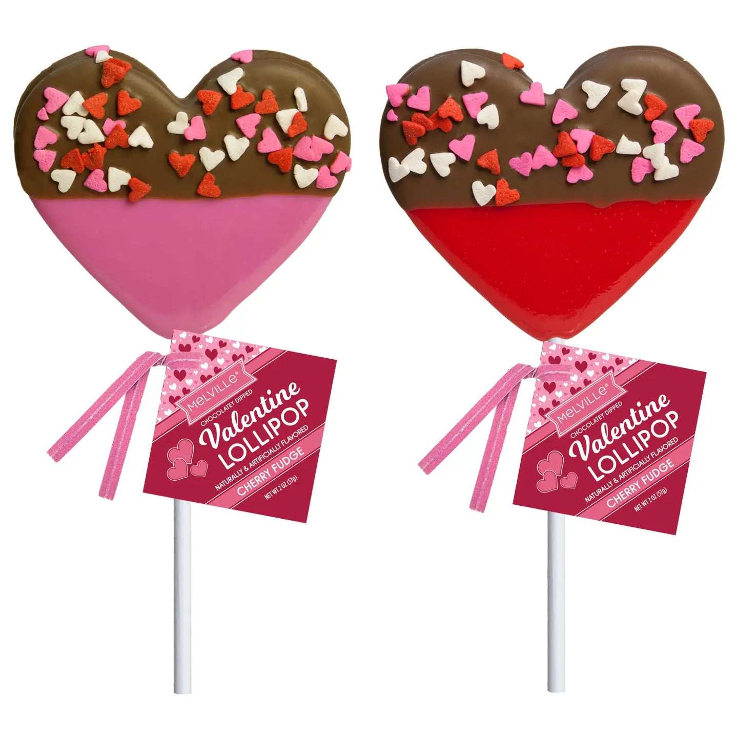 Melville Sweet Valentine Pops Chocolatey Dip & Confetti