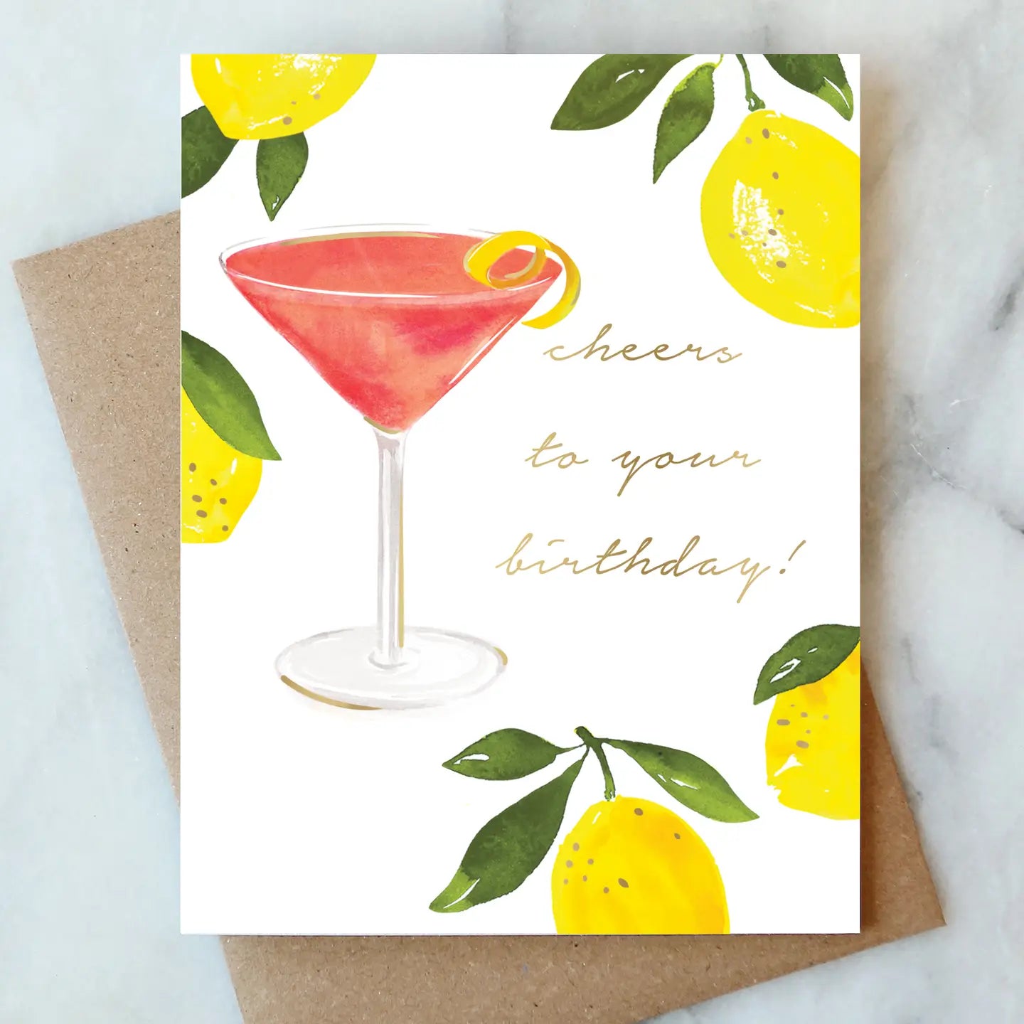 Cosmopolitan Birthday Greeting Card