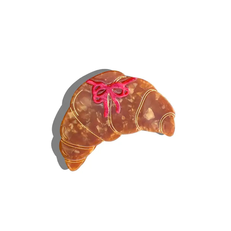 Bow Croissant Claw Hair Clip