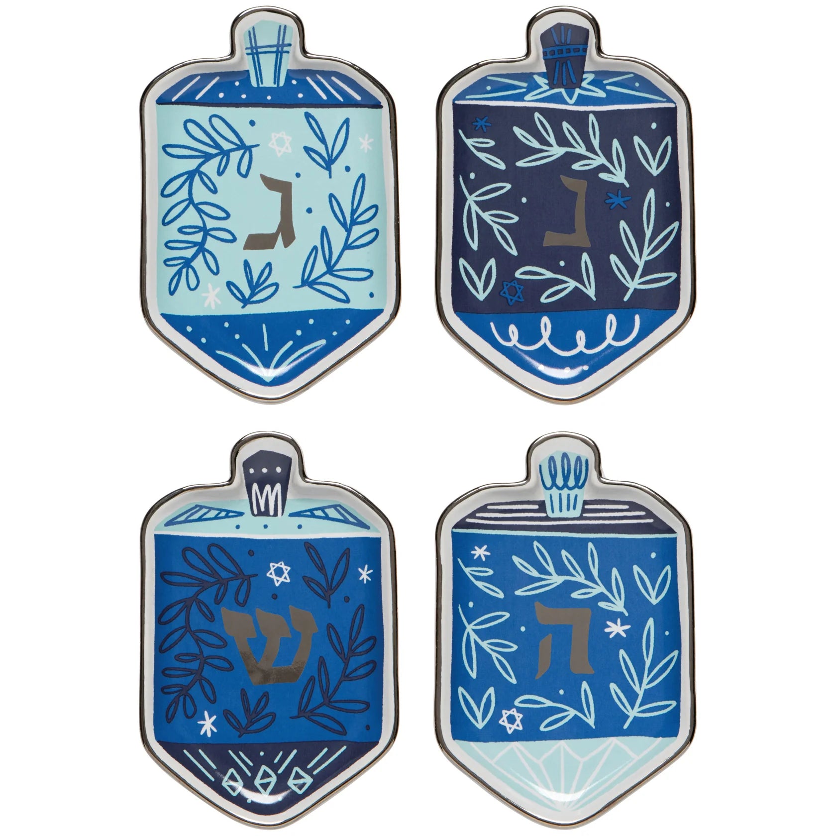 Dreidels Shaped Dipping Dish Set