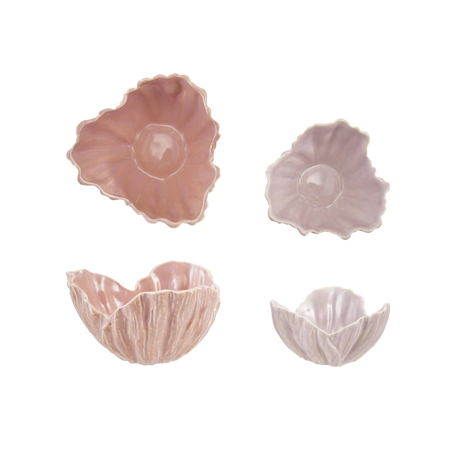 Flower Shaped Bowls, Set of 2