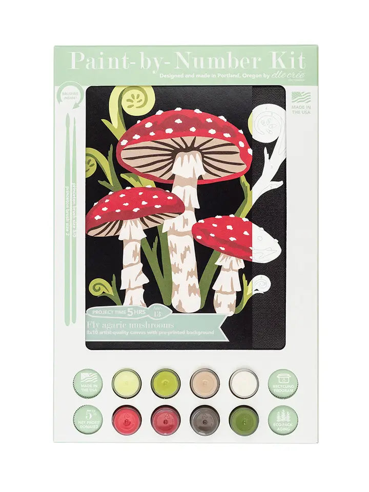 Paint-by-Number Kit Fly Agaric