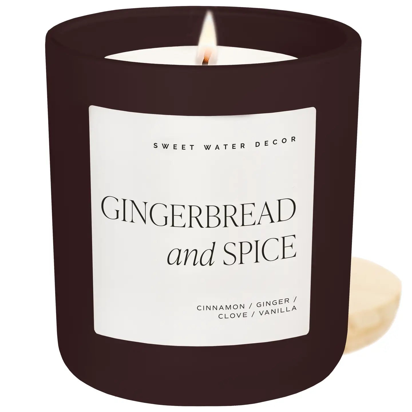Gingerbread and Spice 15 oz Soy Candle, Matte Jar