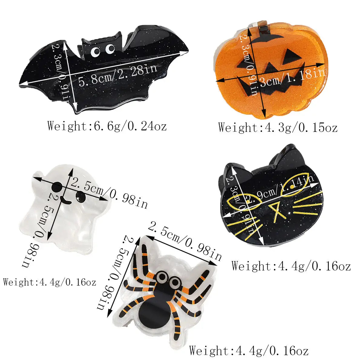 Halloween Mini Hair Claw