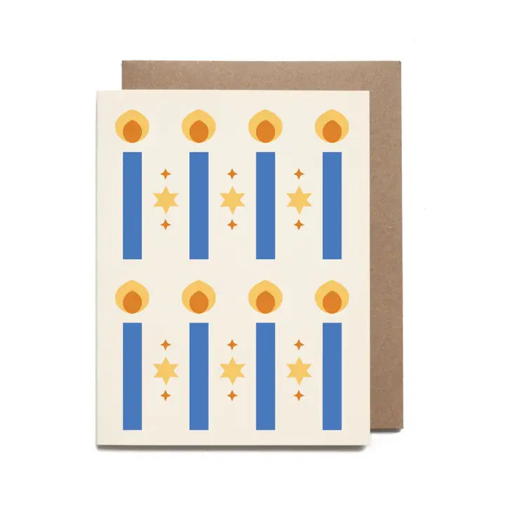 Hanukkah Pattern Holiday Card