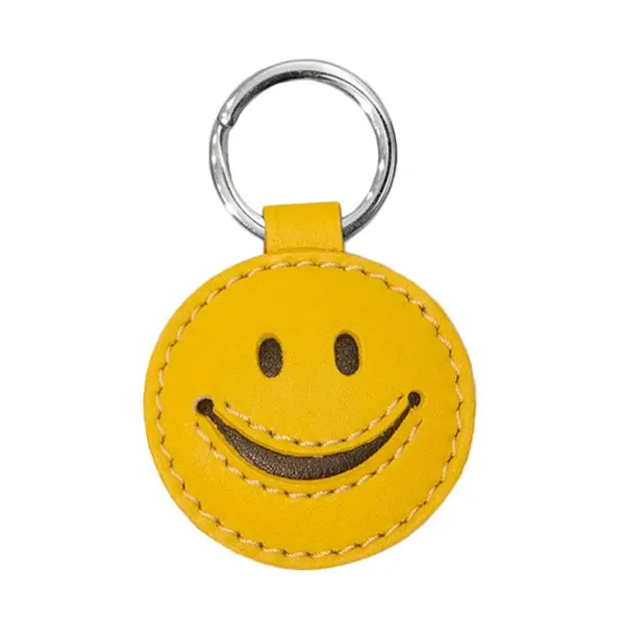 Smiley Face Key Fab Leather
