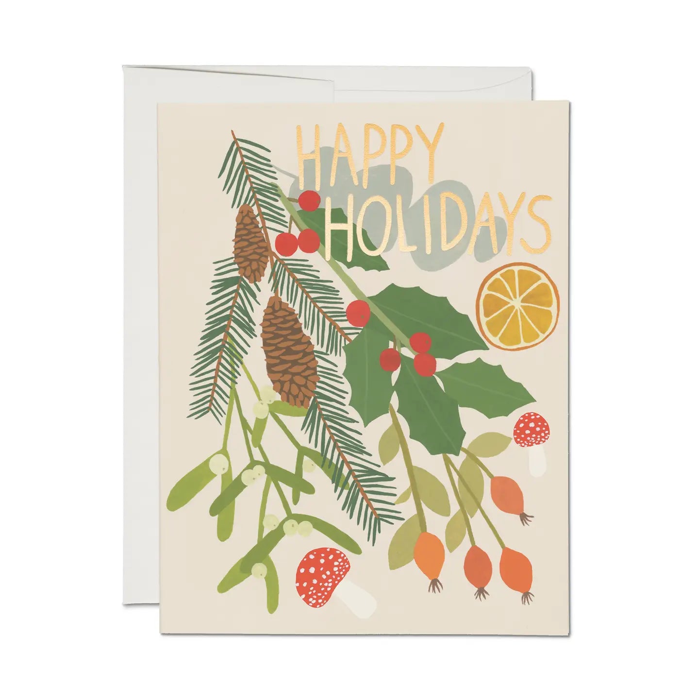 Holiday Green Greeting Card