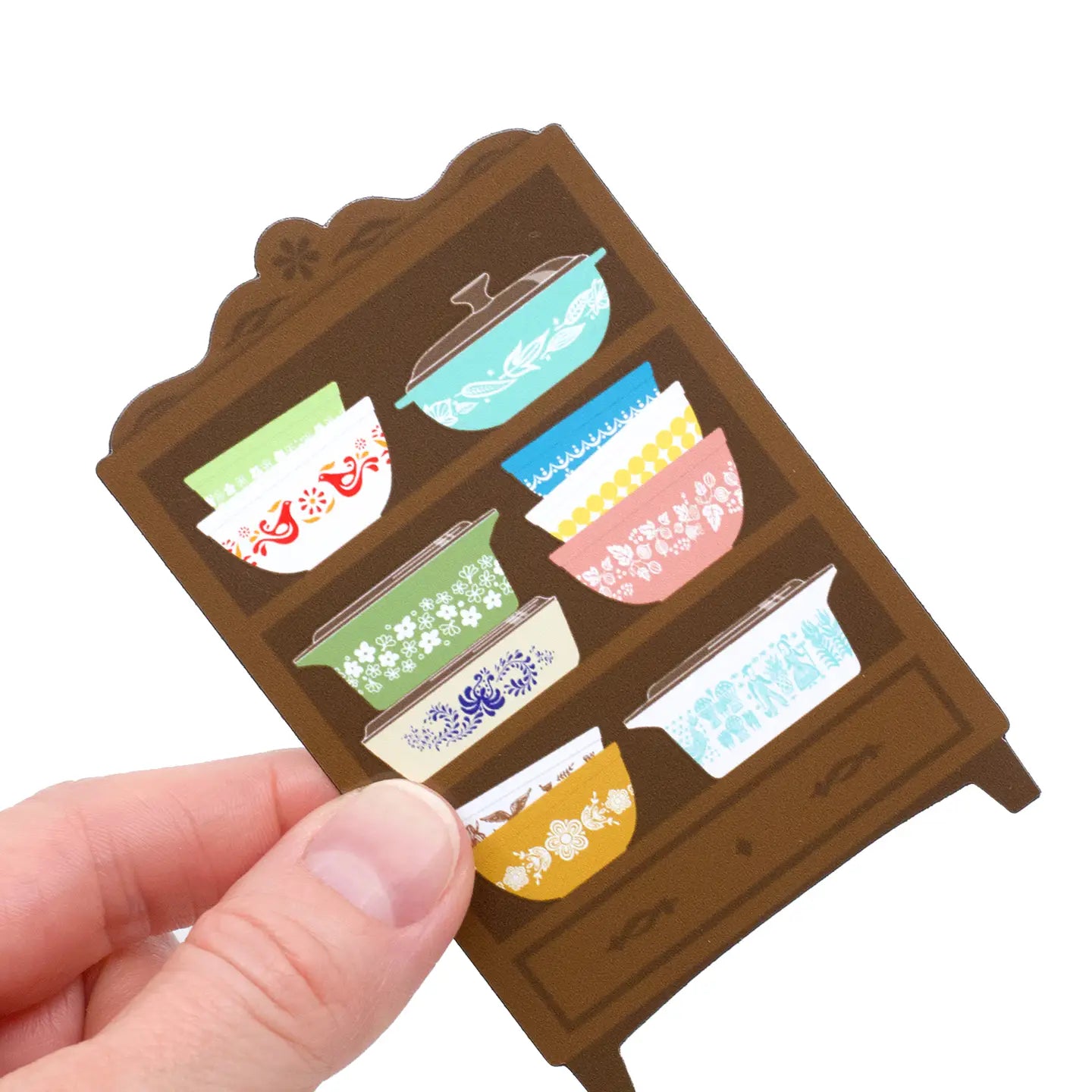 Pyrex-Inspired Kitchen Hutch Magnet Retro Fridge Decor