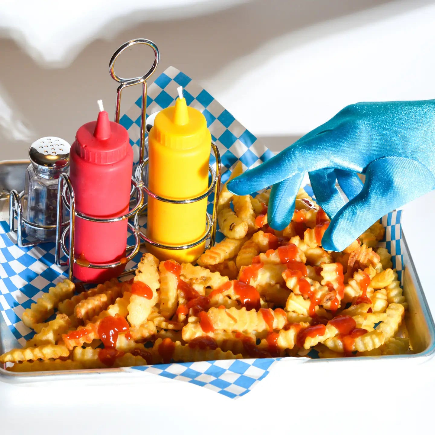 Ketchup and Mustard Food Candle Set