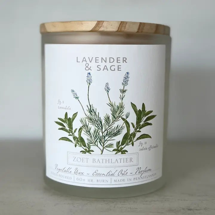 Lavender & Sage / Botanical Candle Collection