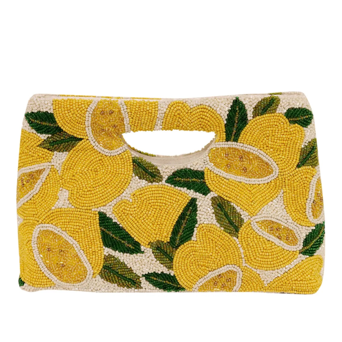 Lemon Beaded Purse