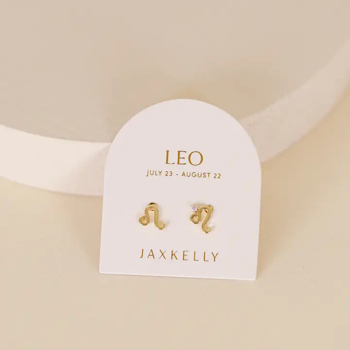 Leo Stud Earrings