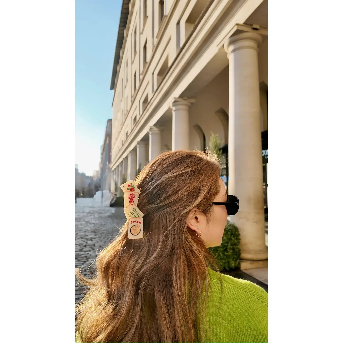 Mahjong Claw Hair Clip