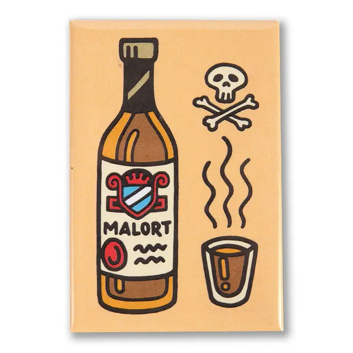 Malört 3" X 2" Magnet