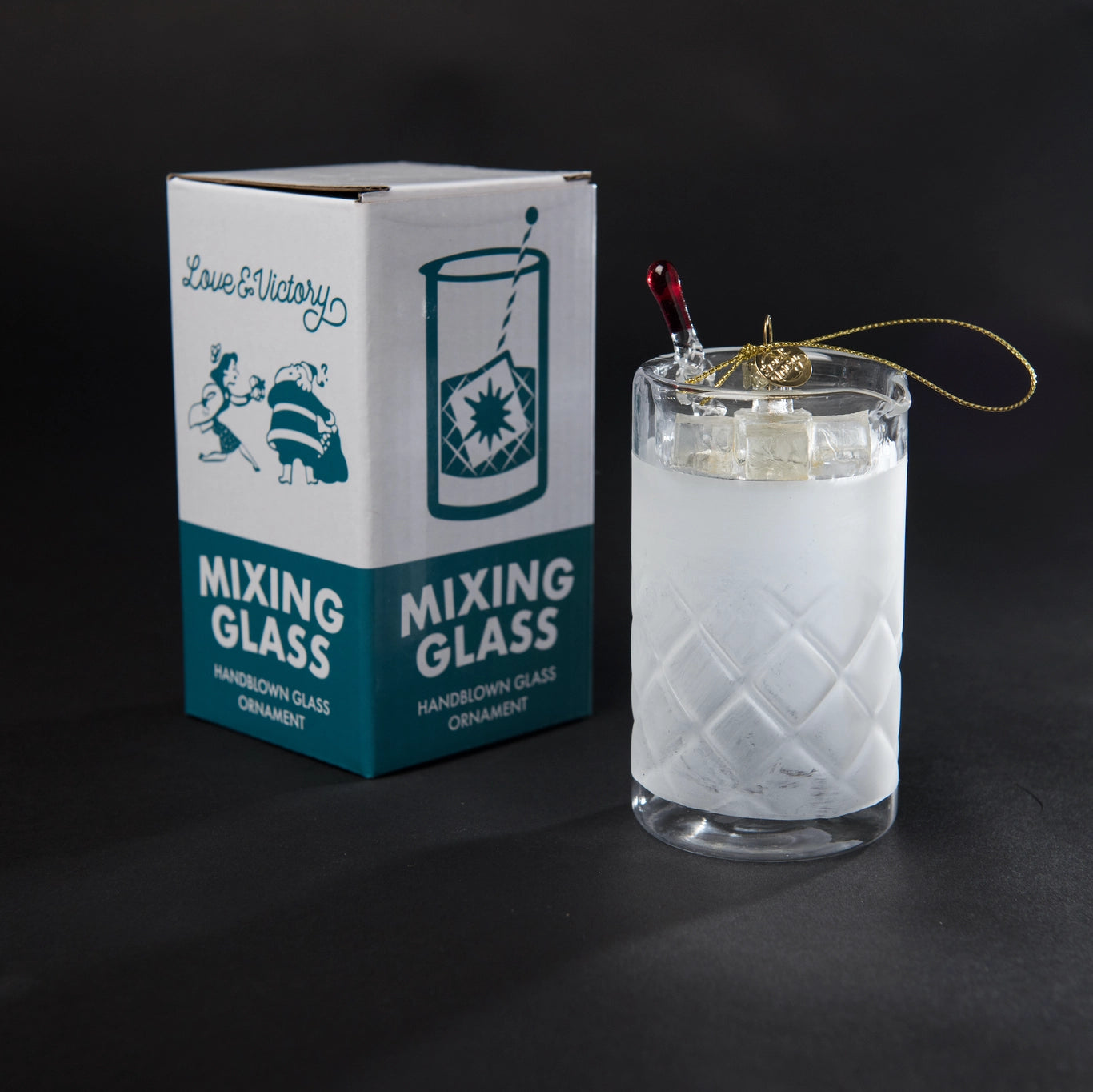 Bar Mixing Glass Holiday Ornament Christmas Decor