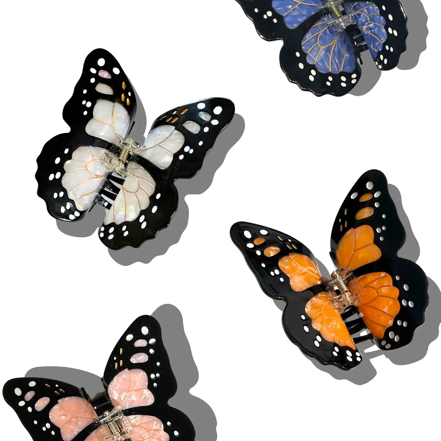 Monarch Butterfly Claw Hair Clip