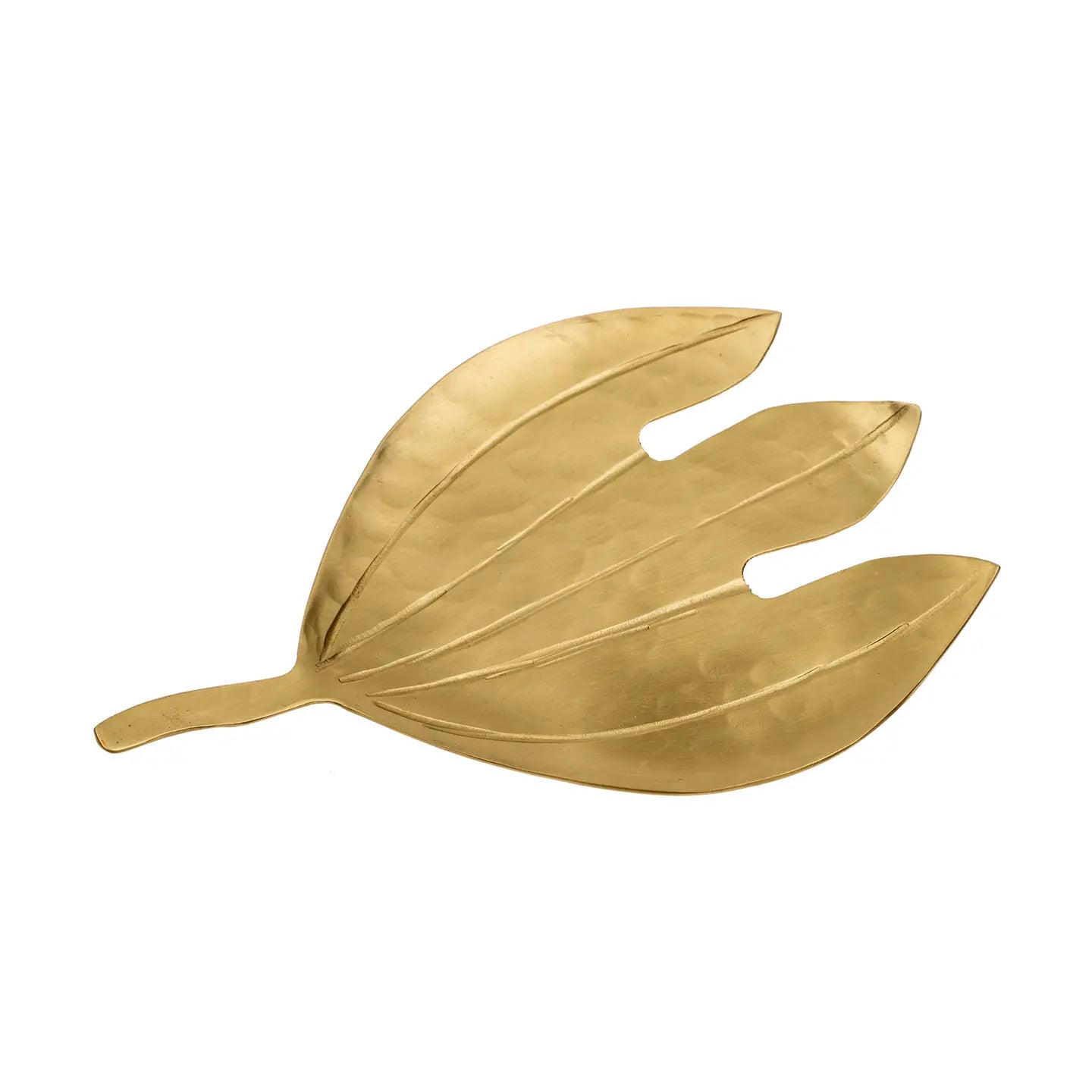 Monstera Leaf Brass Trinket Dish